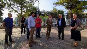 Τις εργασίες ενεργειακής αναβάθμισης στο Γυμνάσιο και το Λύκειο Αγίου Μύρωνα επιθεώρησε ο Δήμαρχος Ηρακλείου Βασίλης Λαμπρινός