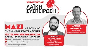 Πολιτική συγκέντρωση της «Λαϊκής Συσπείρωσης» στις Αρχάνες