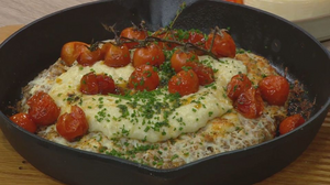 Μπιφτέκι γεμιστό με λαδοτύρι Μυτιλήνης και μαστιχωτός πουρές