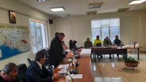 Οι εργαζόμενοι στον Δήμο Αγίου Βασιλείου έκοψαν την πίτα τους