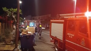 Φωτιά τη νύχτα σε κάδους απορριμμάτων στο Ηράκλειο