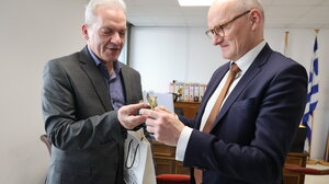 Συνάντηση Καλοκαιρινού με τον Πρέσβη της Γερμανίας στην Ελλάδα