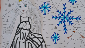 "Περιμένοντας το χιόνι": Το παραμύθι μαθήτριας του 1ου Δημοτικού Σχολείου Ανωγείων