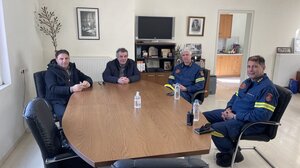 Στον Δήμαρχο Αγ. Βασιλείου ο νέος Διοικητής Πυροσβεστικών Υπηρεσιών Ρεθύμνου