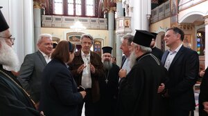 Στον Αρχιεπίσκοπο Κρήτης, η Υπουργός Πολιτισμού - Ώριμη η μελέτη για τον Άγιο Μηνά, μέσω ευρωπαϊκών κονδυλίων το έργο