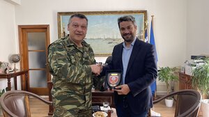 Στον Δήμαρχο Χανίων ο νέος Διοικητής της Σχολής Εφέδρων Αξιωματικών Πεζικού Κρήτης