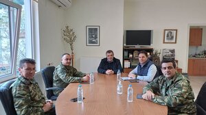 Συνάντηση με τον δήμαρχο Αγίου Βασιλείου είχε ο διοικητή του στρατοπέδου Ξηρόκαμπου 
