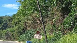 Επικίνδυνος στύλος στην περιοχή του Πλατανιά