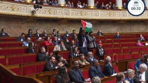Γαλλία: Βουλευτής σήκωσε τη σημαία της Παλαιστίνης στη συνεδρίαση της εθνοσυνέλευσης