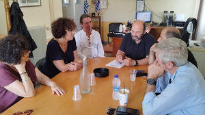 Στο Εργατικό Κέντρο Χανίων και τη ΔΥΠΑ η υπ. Ευρωβουλεύτρια της Νέας Αριστεράς Μαρία Καραμεσίνη