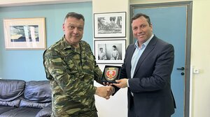 Επίσκεψη του Διοικητή της ΣΕΑΠ στο Δήμαρχο Αγίου Νικολάου