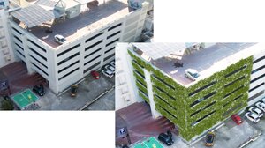 Χανιά: Πράσινος Τοίχος στο εξωτερικό Δημοτικού Σταθμού Αυτοκινήτων