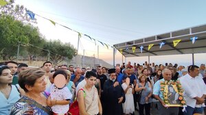 Παρουσία του ποιμνίου τα Θυρανοίξια του νεόδμητου Ναού του Αγίου Παϊσίου