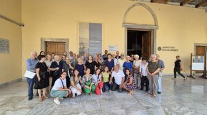 Επίσκεψη του Κέντρου Αλτσχάιμερ του ΠΑΓΝΗ «Νεφέλη» στην έκθεση «Κωνσταντίνος Βολανάκης – Ίσαλος Γραμμή»