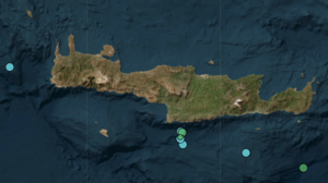 Διπλός σεισμός το βράδυ της Δευτέρας στην Κρήτη 