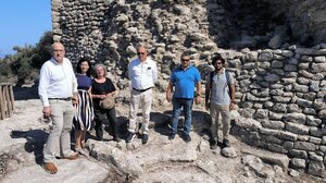 Επίσκεψη των αρχών  του Πανεπιστημίου Κρήτης στην ανασκαφή στην Ακρόπολη της Ελεύθερνας 