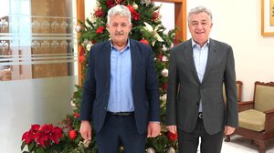 Συνάντηση Αθανασάκη με Αρναουτάκη για τα έργα υποδομών στο Οροπέδιο