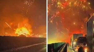 Έκρηξη σε φορτηγό γεμάτο βεγγαλικά - Από θαύμα δεν τραυματίστηκε κανείς