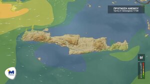 Ο καιρός στην Κρήτη την Τρίτη 