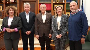 Μουσείο Ν. Καζαντζάκη: Η πρώτη συνάντηση του νέου Δ.Σ. με τον Περιφερειάρχη Κρήτης 