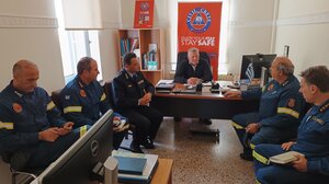 Στην Αντιπεριφέρεια Χανίων ο Συντονιστής Πυροσβεστικών Επιχειρήσεων Βορείου, Νοτίου Αιγαίου και Κρήτης