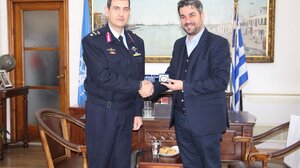 Επισκέφτηκε τον Δήμαρχο Χανίων ο νέος Αστυνομικός Διευθυντής Χανίων, Ταξίαρχος Κ. Νικολάου