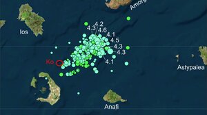 Περισσότεροι από 6.400 σεισμοί καταγράφηκαν στη ζώνη Σαντορίνης-Αμοργού!