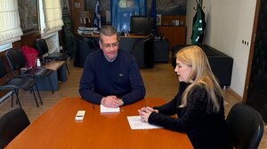 Συνάντηση της Σέβης Βολουδάκη με τον Γενικό Γραμματέα Δασών κ. Σταθόπουλο