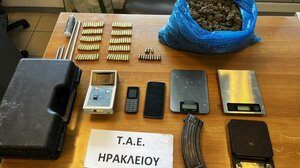 Ηράκλειο: Διπλή σύλληψη από τα ΤΑΕ - Κατέσχεσαν σχεδόν δύο κιλά κάνναβης!