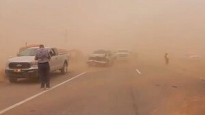 Ισχυρή αμμοθύελλα στο Νέο Μεξικό - Κάλυψε τα πάντα η σκόνη 