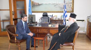 Στο Δημαρχείο Χανίων ο Αρχιεπίσκοπος Κύπρου, κ.κ. Γεώργιος 