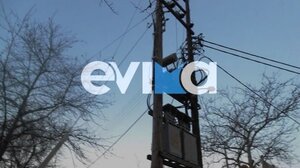 Χωρίς ρεύμα εννιά χωριά στην Εύβοια λόγω των ισχυρών ανέμων