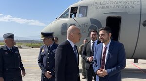 Στο Ηράκλειο ο Νίκος Δένδιας - Επισκέφθηκε την 11η Μ.Κ.Β 