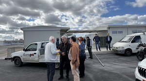 Αγιασμός κι εγκαίνια στο νέο σχολικό συγκρότημα που θα στεγάσει το ΕΕΕΕΚ Ηρακλείου