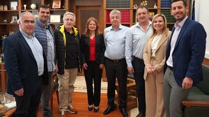 Στην Περιφέρεια Κρήτης ο Πρόεδρος της ΓΣΕΕ και η Διευθύντρια του Ιδρύματος «Friedrich Ebert» 