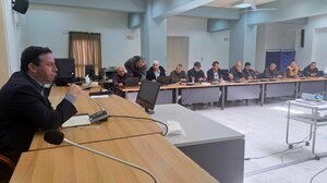 Συνάντηση του Δημάρχου Αγίου Νικολάου Μανώλη Μενεγάκη με τους προέδρους των Δημοτικών Κοινοτήτων