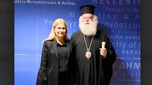 Συνάντηση Σέβης Βολουδάκη με τον Πατριάρχη Αλεξανδρείας