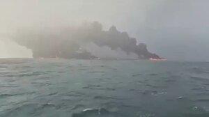 Πυρκαγιά σε πετρελαιοφόρο μετά από σύγκρουση με πλοίο στη Βόρεια Θάλασσα