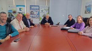 Τεχνική σύσκεψη στα γραφεία του Ο.Α.Κ. για τα έργα στο λιμένα των Σφακίων 