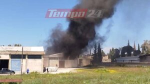 Φωτιά σε εργοστάσιο με πλαστικά στο Γομοστό Αχαΐας - Έσταλη 112 για τους καπνούς