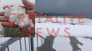 Μούλια: Το χαλάζι "έντυσε" με άσπρο πέπλο όλο το χωριό - Δείτε εντυπωσιακό βίντεο!