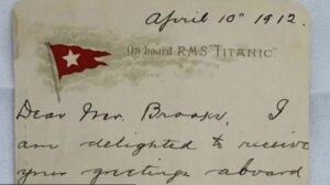 «Θα περιμένω το τέλος του ταξιδιού, για να κρίνω...»: Ιστορική επιστολή του Τιτανικού πωλήθηκε σε τιμή ρεκόρ