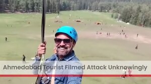 Κασμίρ: Τουρίστας κάνει zipline ενώ από κάτω σκοτώνονται άνθρωποι!