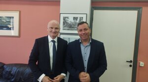 Τον Δήμαρχο Αγίου Νικολάου επισκέφθηκε σήμερα ο πρέσβης της Ομοσπονδιακής Δημοκρατίας της Γερμανίας στην Ελλάδα