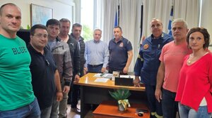 Ένωση Υπαλλήλων Πυροσβεστικού Σώματος Περιφέρειας Κρήτης: Συνάντηση με τον Κωνσταντίνο Ψαρρό