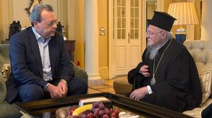 Συνάντηση Φάμελλου με Βαρθολομαίο: Στήριξη στο Οικουμενικό Πατριαρχείο για την ειρήνη