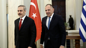 Συνάντηση Γεραπετρίτη-Φιντάν στην Αττάλεια 