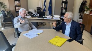 Τα έργα του ΒΟΑΚ στην «παράκαμψη» Ηρακλείου στο επίκεντρο συνάντησης Καλοκαιρινού - Κουκιαδάκη