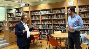 Επίσκεψη Γ. Κεφαλογιάννη στη Δημόσια Κεντρική Βιβλιοθήκη Ρεθύμνου