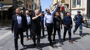 Αυτοψία από τον Υπουργό Κλιματικής Κρίσης & Πολιτικής Προστασίας στο Δήμο Ηρακλείου 